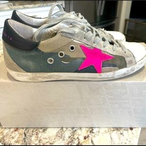 Size 37 Golden Goose shoes in great condition. Also have the box and bag.